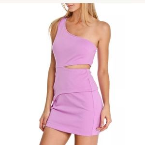 NWT BCBGeneration One Shoulder Cutout Side Dress
